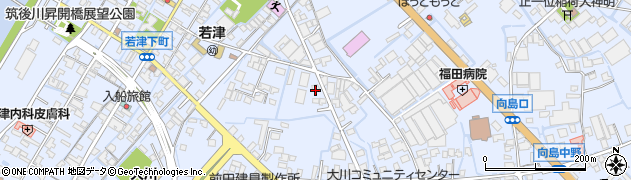 福岡県大川市向島1879周辺の地図