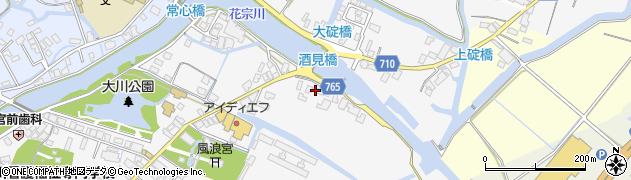 福岡県大川市酒見880周辺の地図