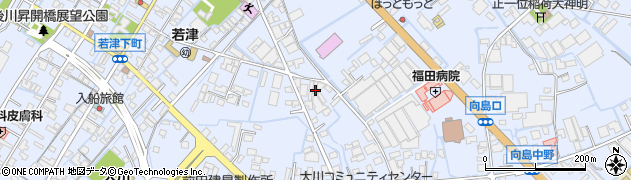 福岡県大川市向島1895周辺の地図