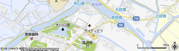 福岡県大川市酒見861周辺の地図