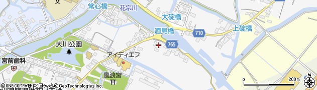 福岡県大川市酒見879周辺の地図