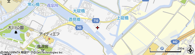 福岡県大川市酒見931周辺の地図