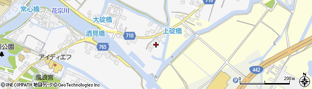 福岡県大川市酒見921周辺の地図