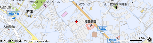 福岡県大川市向島1706周辺の地図