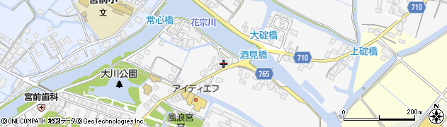 福岡県大川市酒見851周辺の地図