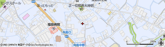 福岡県大川市向島1449周辺の地図