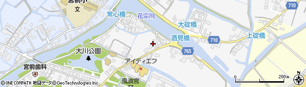 福岡県大川市酒見855周辺の地図