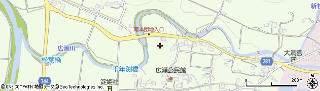 佐賀県西松浦郡有田町広瀬周辺の地図