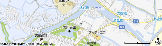 福岡県大川市酒見809周辺の地図