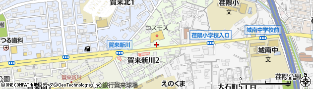 大分県大分市賀来新川周辺の地図