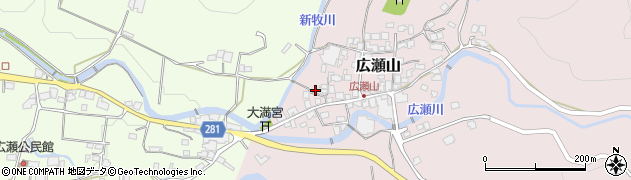 佐賀県有田町（西松浦郡）広瀬山周辺の地図