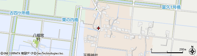 福岡県筑後市富久794周辺の地図