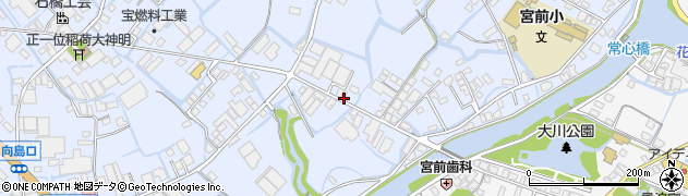 福岡県大川市向島924周辺の地図