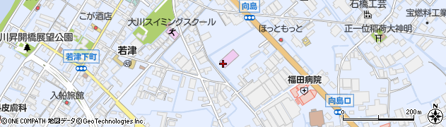 福岡県大川市向島1688周辺の地図