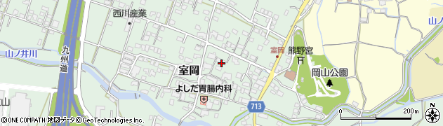 福岡県八女市室岡658周辺の地図