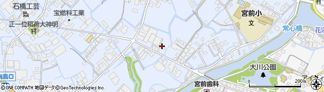 福岡県大川市向島923周辺の地図