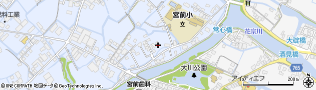 福岡県大川市向島861周辺の地図
