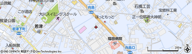 福岡県大川市向島1695周辺の地図