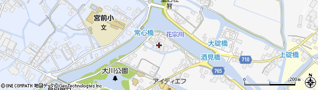 福岡県大川市酒見825-10周辺の地図