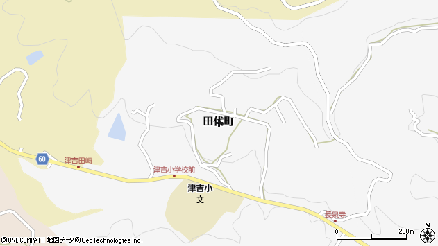 〒859-5527 長崎県平戸市田代町の地図