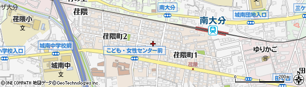 大分県大分市荏隈町周辺の地図