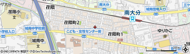大分県大分市荏隈町周辺の地図