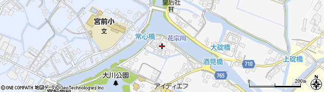 福岡県大川市酒見825-9周辺の地図