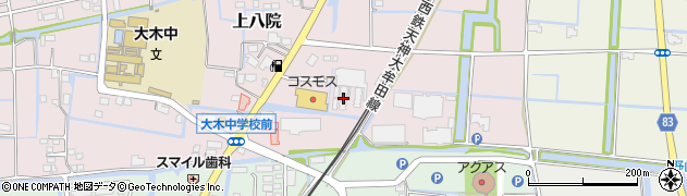 ＪＡ福岡大城大木カントリー周辺の地図