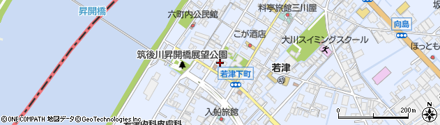 福岡県大川市向島2468周辺の地図