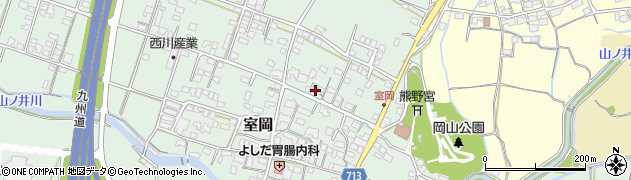 福岡県八女市室岡635周辺の地図