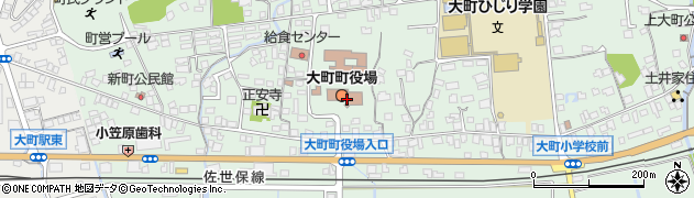 佐賀県杵島郡大町町周辺の地図