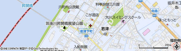 福岡県大川市向島2278周辺の地図