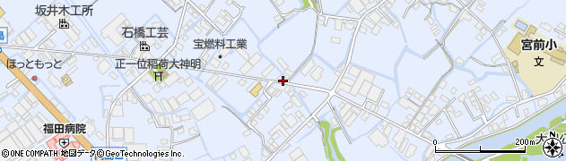 福岡県大川市向島1306周辺の地図