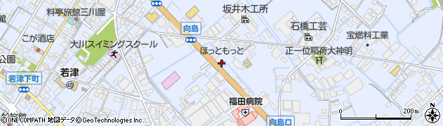 福岡県大川市向島1700周辺の地図