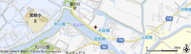 福岡県大川市酒見967周辺の地図