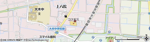 株式会社コスモス薬品ディスカウントドラッグコスモス大木町店周辺の地図