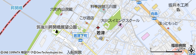 福岡県大川市向島2100周辺の地図
