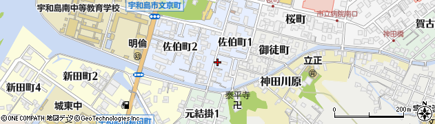宇和島信用金庫城南支店周辺の地図