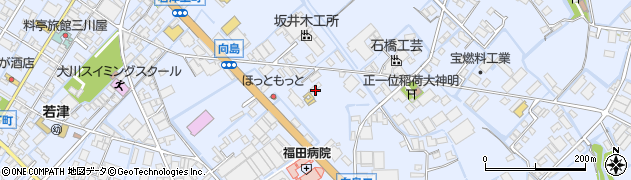 福岡県大川市向島1597周辺の地図