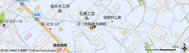 福岡県大川市向島1513周辺の地図