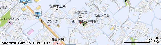 福岡県大川市向島1224周辺の地図