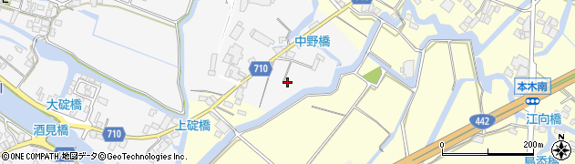 福岡県大川市酒見1185-7周辺の地図