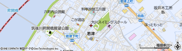 福岡県大川市向島2102周辺の地図