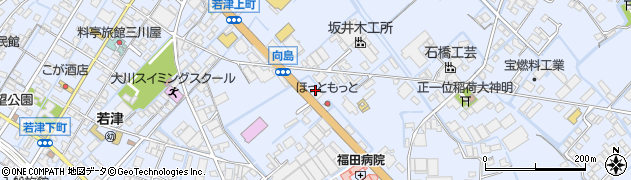 福岡県大川市向島1698周辺の地図