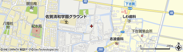 佐賀県佐賀市東与賀町大字田中261周辺の地図