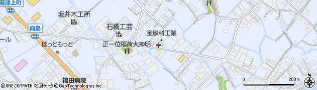 福岡県大川市向島1255周辺の地図