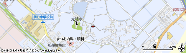 佐賀県武雄市朝日町大字甘久2562周辺の地図