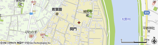 大分県大分市関園（関門）周辺の地図