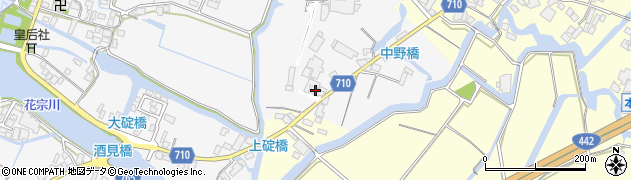 福岡県大川市酒見1174周辺の地図