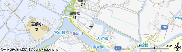 福岡県大川市酒見1000周辺の地図